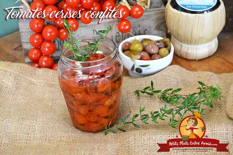 Tomates cerises confites