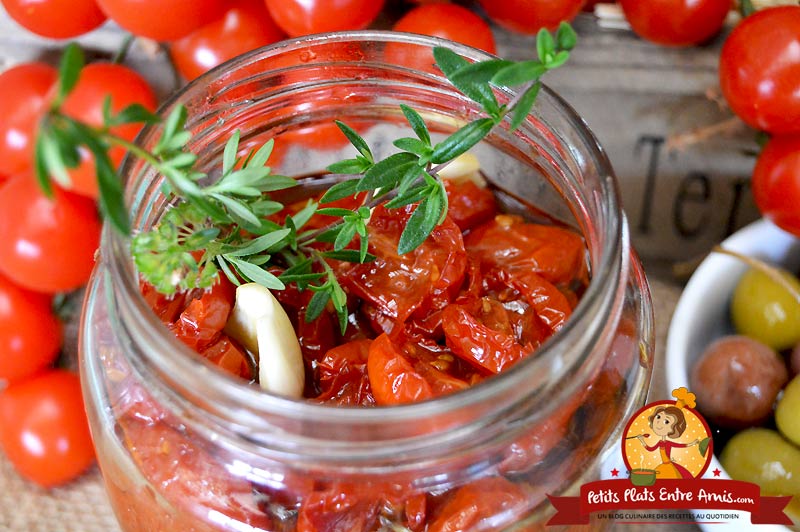 Recette des tomates cerises confites