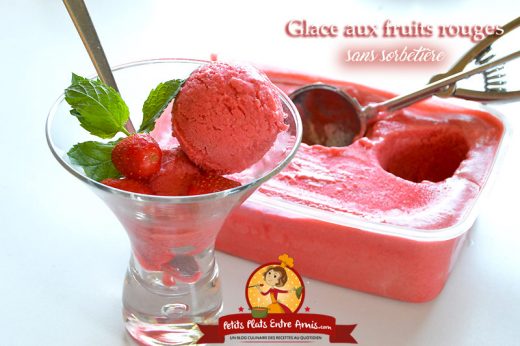 Glace aux fruits rouges sans sorbetière