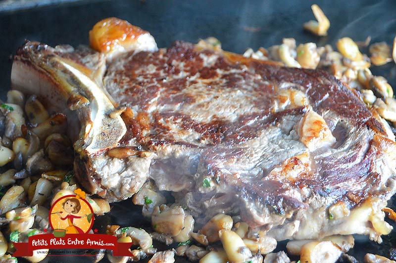 Cote De Boeuf Aux Champignons Plancha Petits Plats Entre Amis
