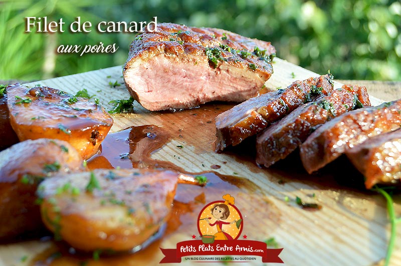 Filet de canard aux poires