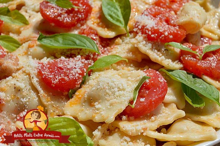 Raviolis aux tomates et basilic Petits Plats Entre Amis