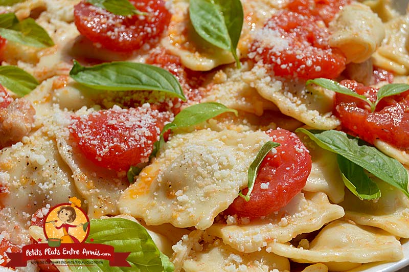 Recette de raviolis aux tomates et basilic