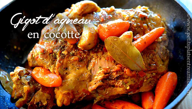 Recette du gigot d'agneau en cocotte