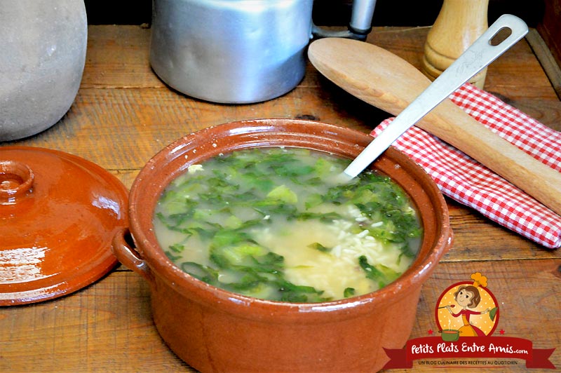 Soupe de riz et salade la recette facile