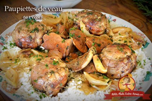 Paupiettes de veau aux cèpes