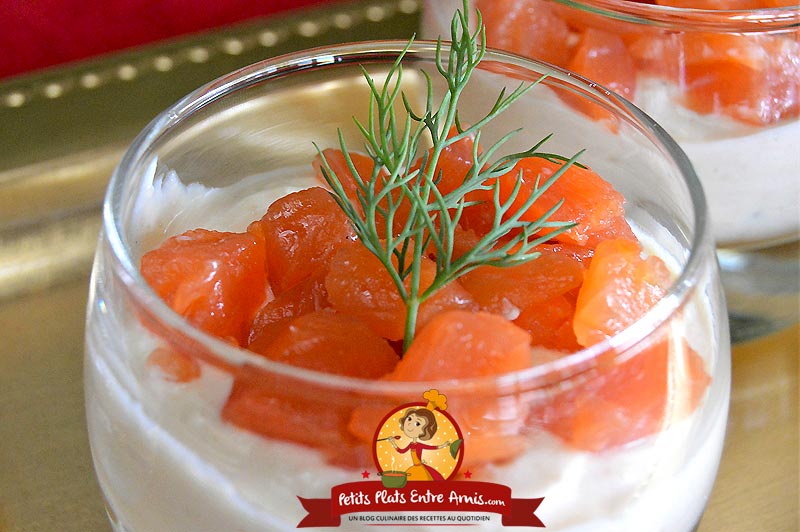 Verrine au fromage blanc et orange Thermomix pour 4 personnes