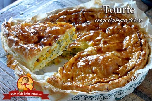 Tourte à la courge et pommes de terre