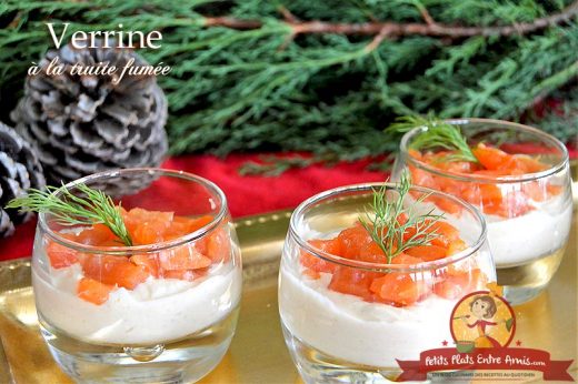 Verrine à la truite fumée