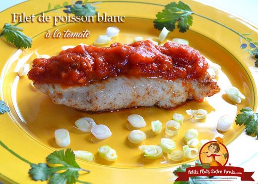 Filet de poisson blanc à la tomate