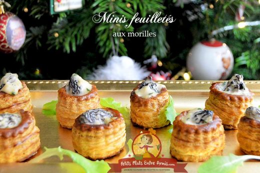 Minis feuilletés aux morilles