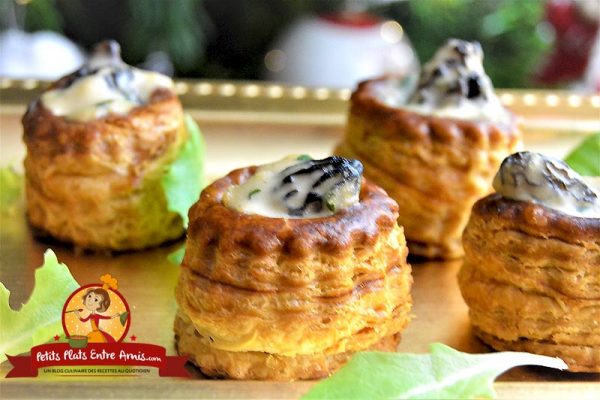 Recette de minis feuilletés aux morilles