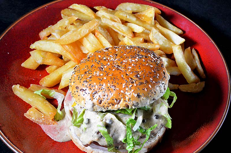 Burger sauce au poivre la recette