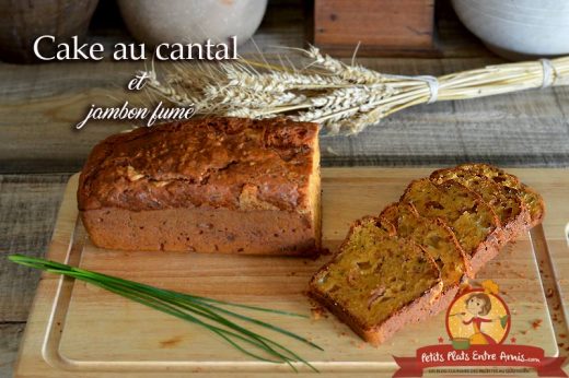 Cake au cantal et jambon fumé