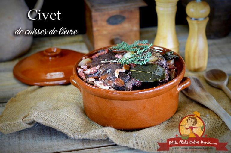 Civet de cuisses de lièvre Petits Plats Entre Amis