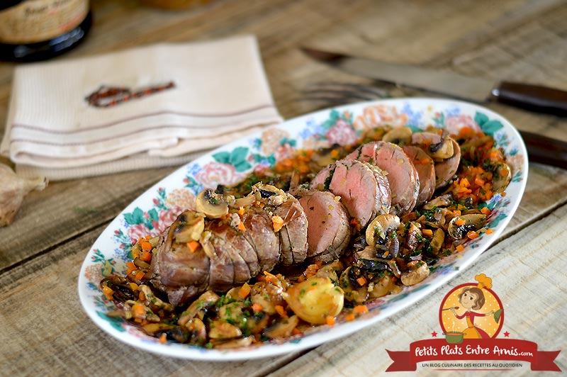 Filet de veau aux champignons la recette