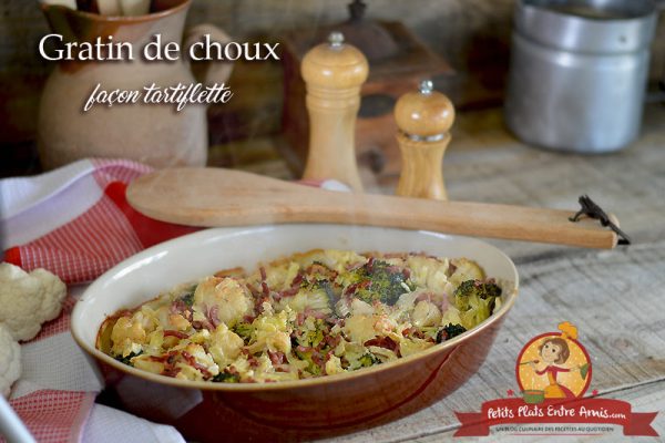 Gratin de choux façon tartiflette