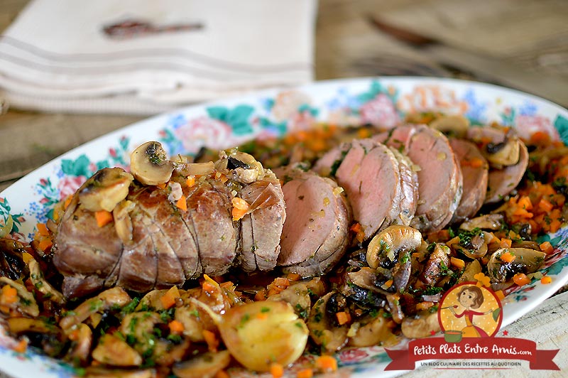 Recette filet de veau aux champignons