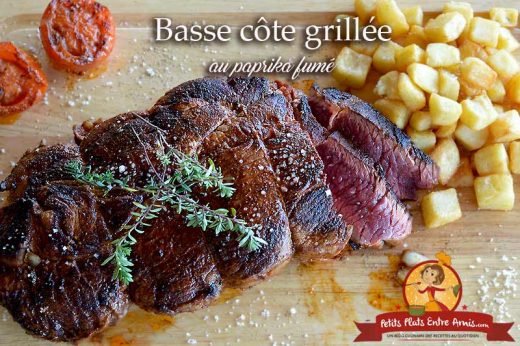 Basse côte grillée au paprika fumé