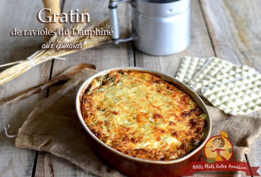 Gratin de ravioles du Dauphiné aux épinards