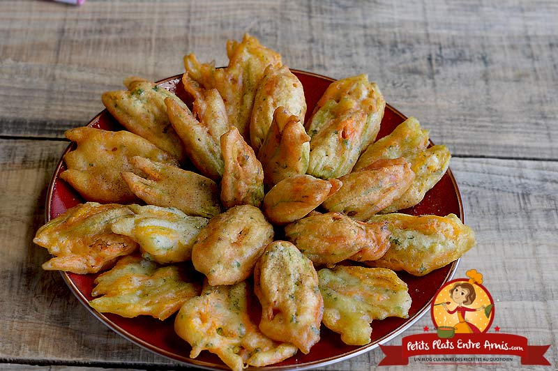 Beignets de fleurs de courgettes la recette