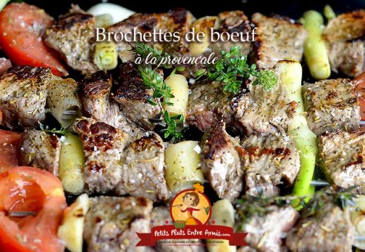 Brochettes de boeuf à la provençale