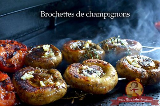 Brochettes de champignons