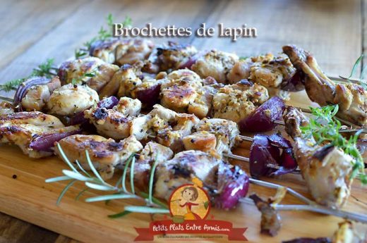 Brochettes de lapin à la plancha