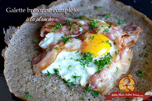 Galette bretonne complète à la plancha