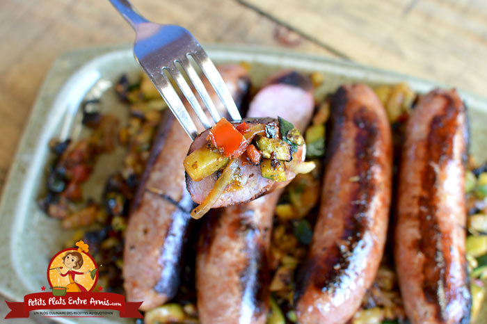 Saucisses de Toulouse grillées et petits légumes | Petits Plats Entre Amis