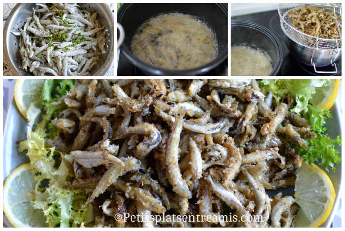 Cuisson friture de petits poissons