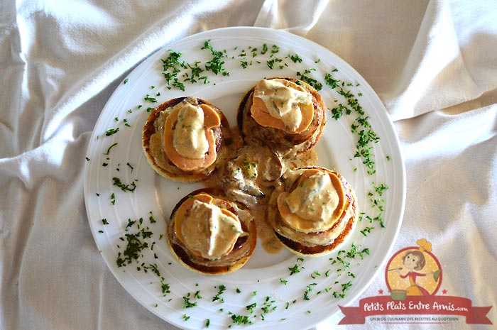 Médaillons de filet mignon au foie gras et aux cèpes la recette