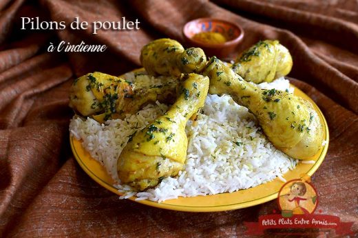 Pilons de poulet à l'indienne