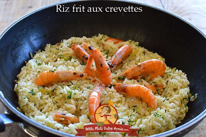 Riz frit aux crevettes