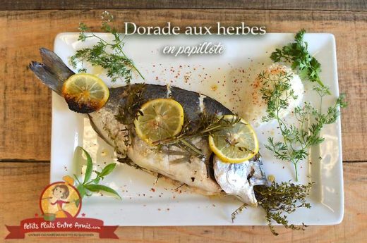 Dorade aux herbes en papillote