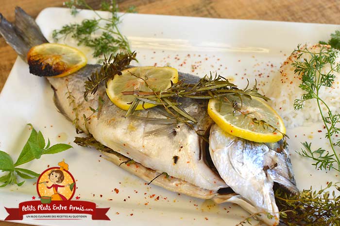 Recette d/orade aux herbes en papillote