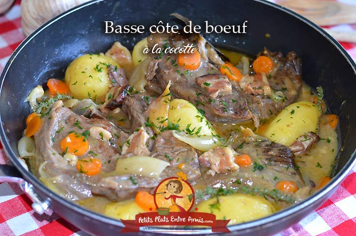 Basse côte de boeuf à la cocotte