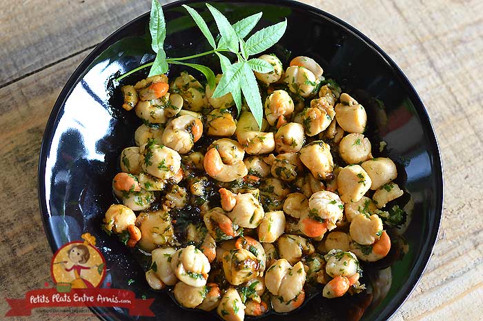 Noix de pétoncles en persillade la recette