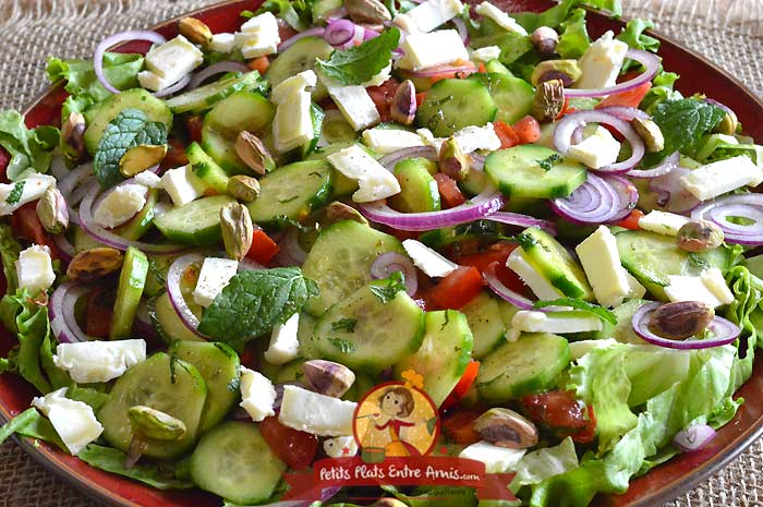 Recette salade de concombres libanais