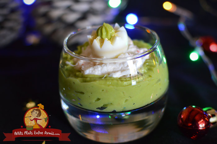 Recette verrine avocat crabe