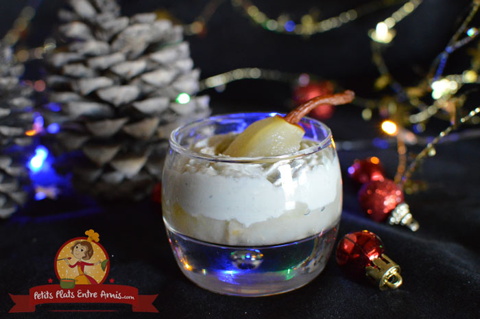 Recette verrine poire et roquefort