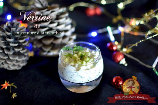 Verrine concombre à la menthe