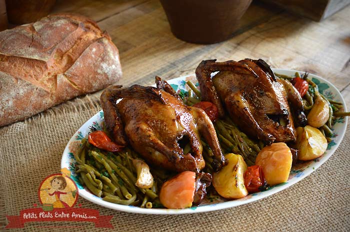 Pigeon rôti laqué au miel la recette