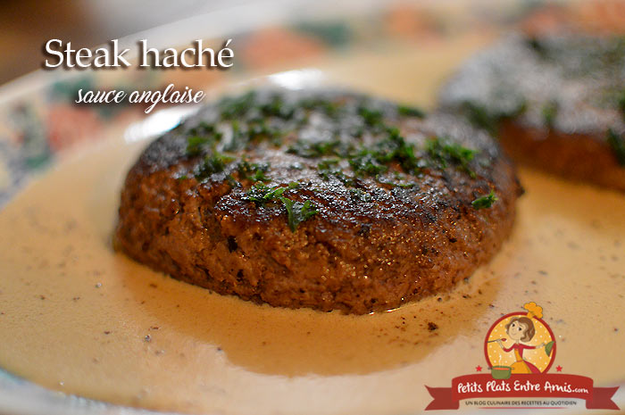 Steak haché sauce anglaise