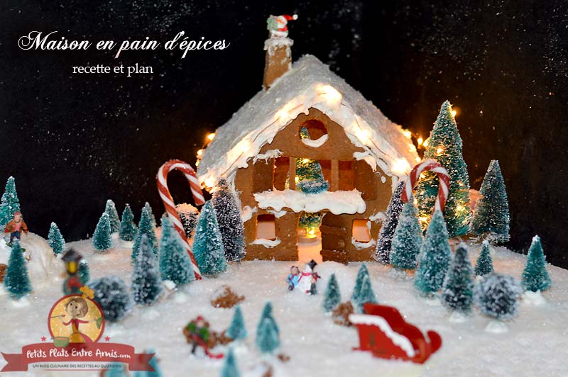 ☆ Maison de Noël en Pain d'épices : recette + patron