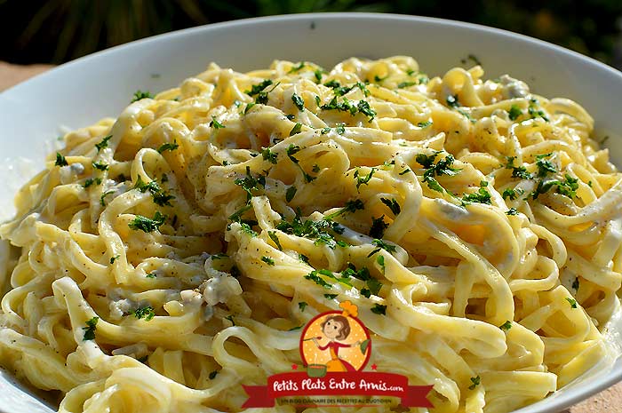 Recette fettuccine au gorgonzola