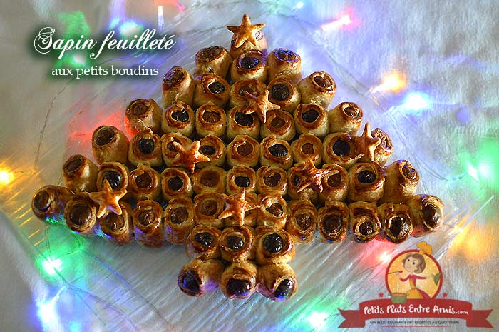 Sapin feuilleté aux petits boudins