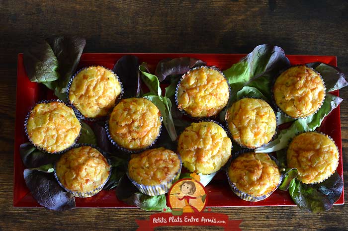 Muffins au butternut et fromage la recette