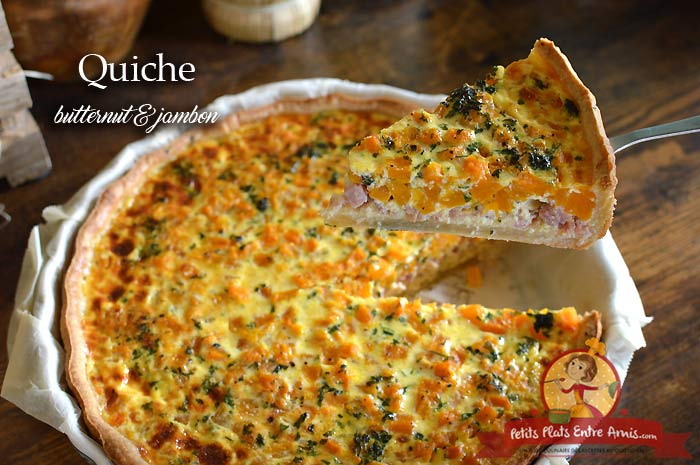 Quiche au butternut et jambon