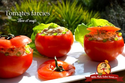 Tomates farcies au thon et oeuf